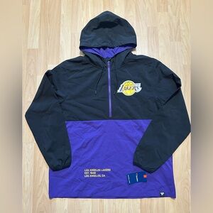 Los Angeles Lakers Black and Purple Windbreaker